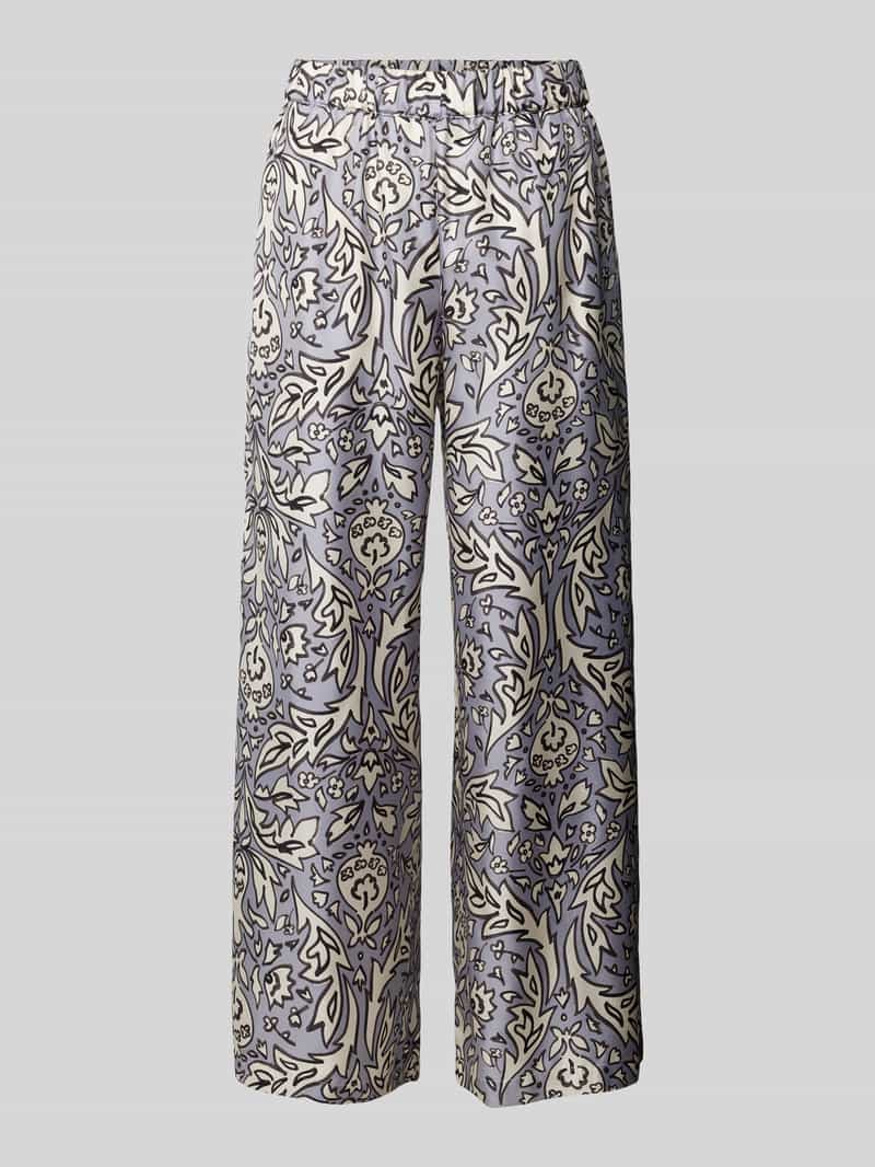 Weekend Max Mara Loose fit broek met motiefprint model 'EUSEBIO'