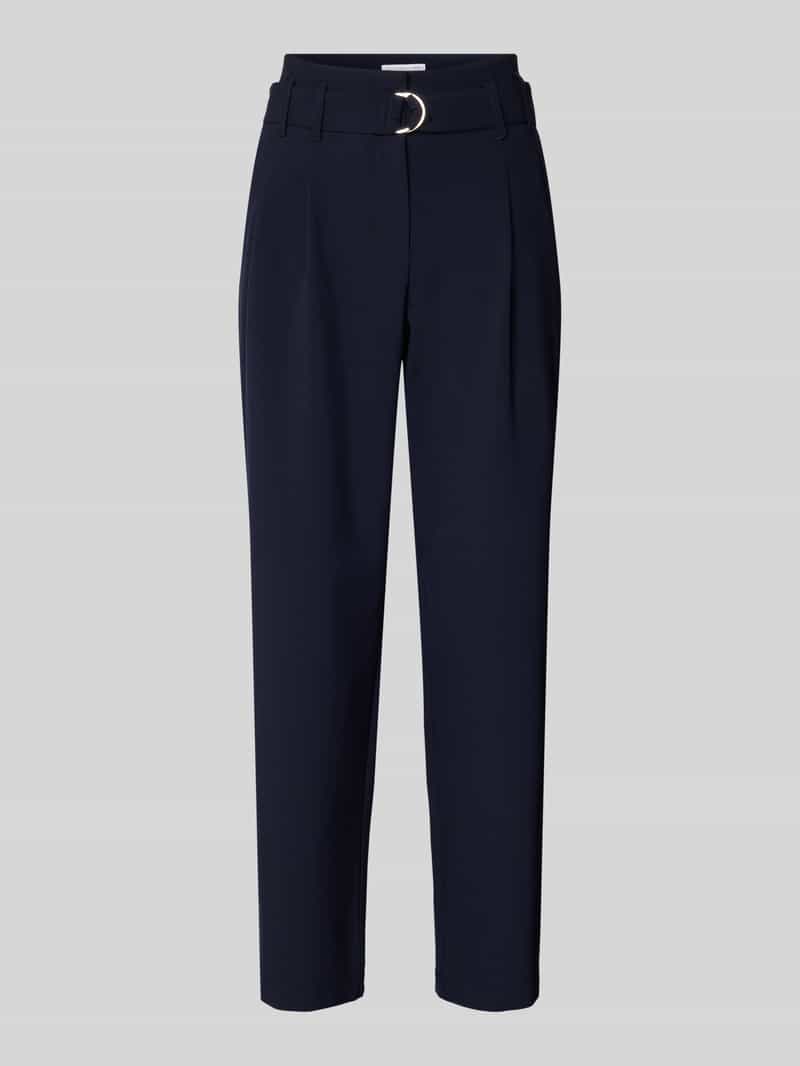 RAFFAELLO ROSSI Regular fit bandplooibroek met verkort model 'NICOLE'