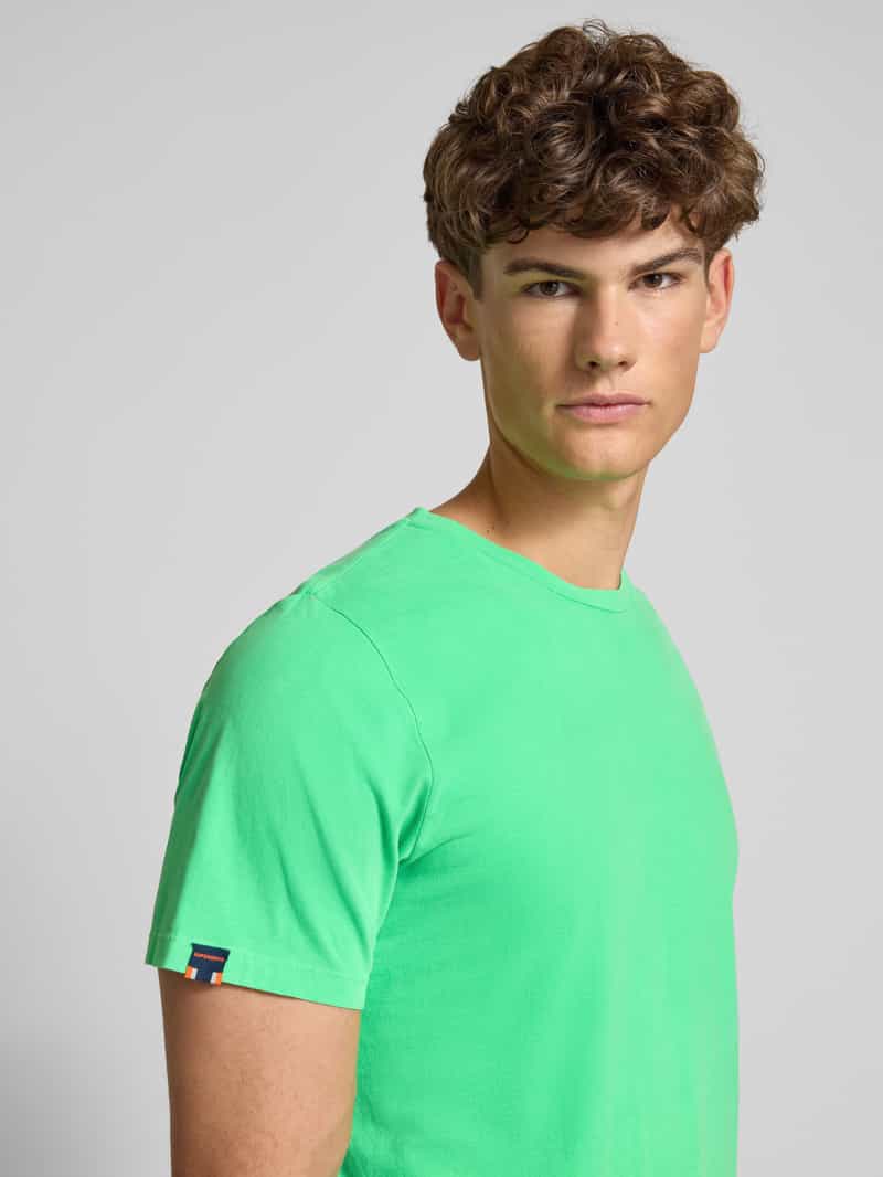 Superdry T-shirt met labeldetail