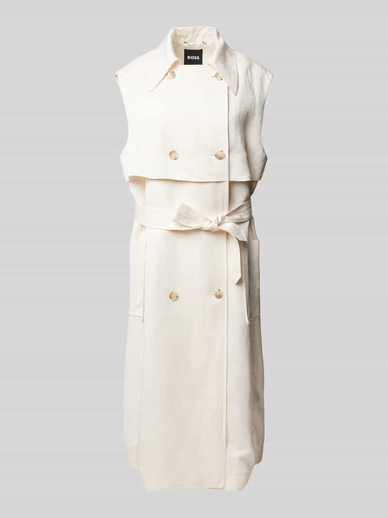 Boss Midi-jurk met strikceintuur model 'Cifasia'