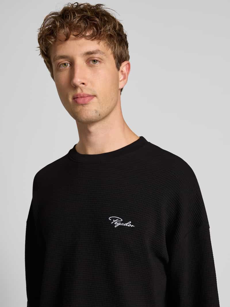 Pegador Shirt met lange mouwen en logostitching