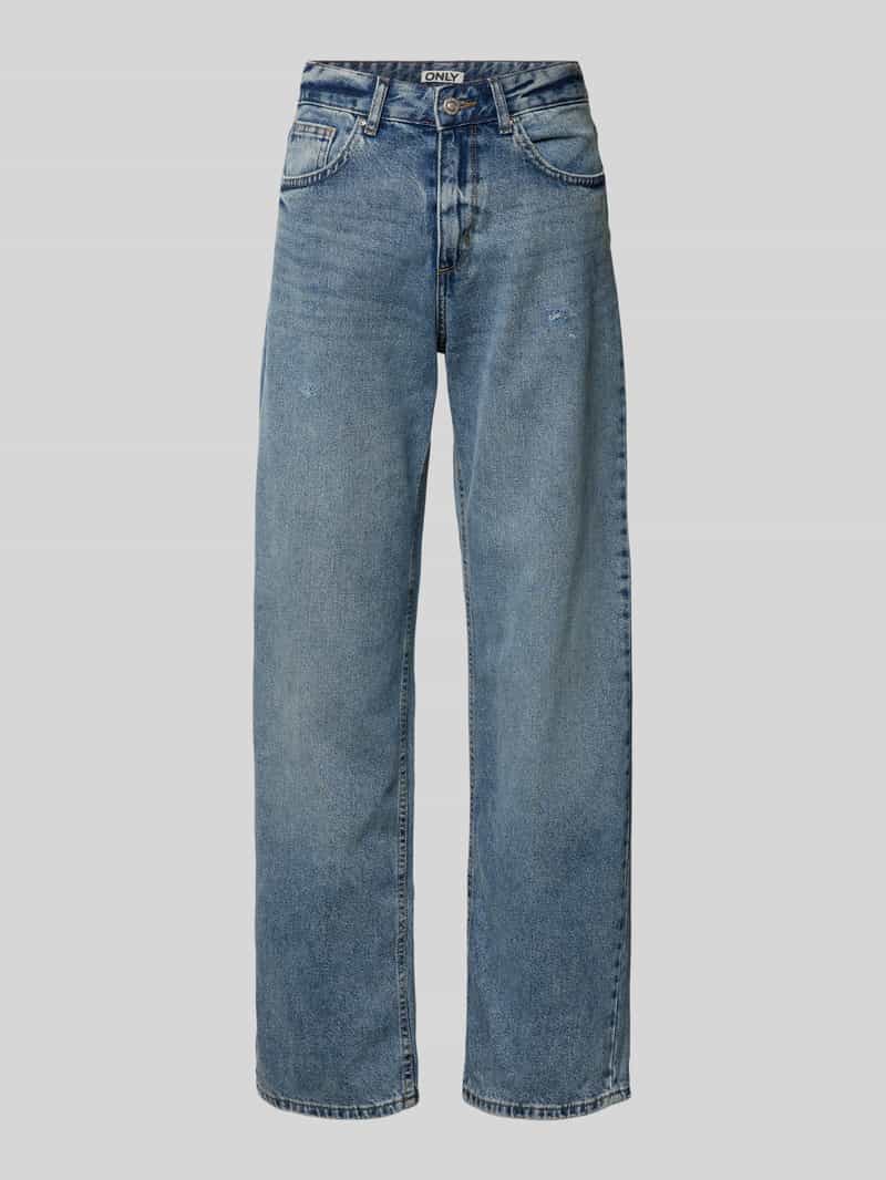 Only Straight fit jeans van puur katoen model 'ELLA'