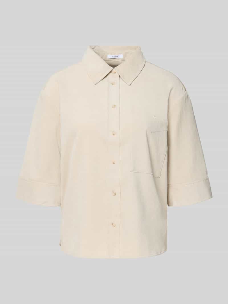 Opus Relaxed fit overhemdblouse met borstzak model 'Faisa'