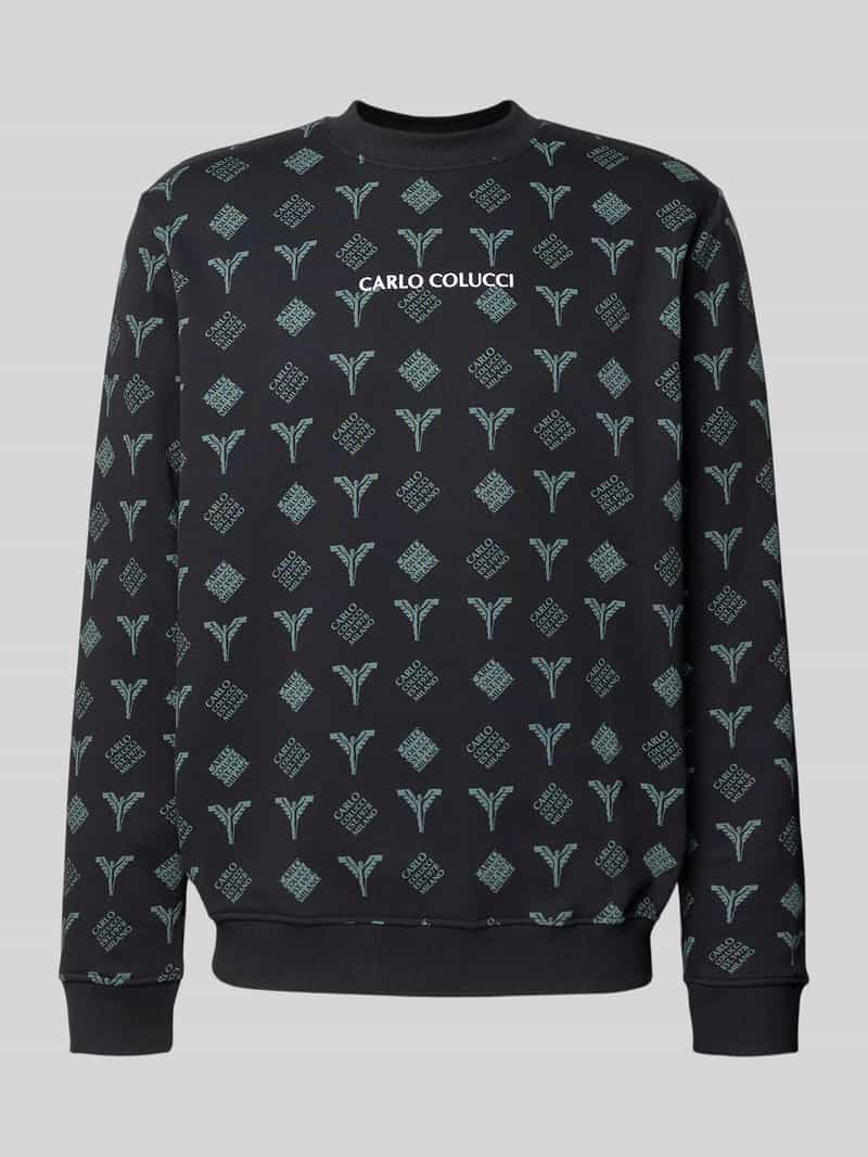 carlo colucci Sweatshirt met labelstitching