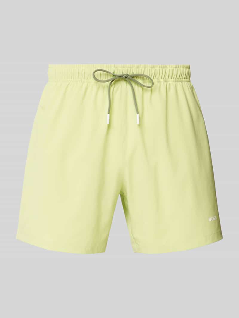 Boss Relaxed fit zwembroek met labelprint model 'Tio'