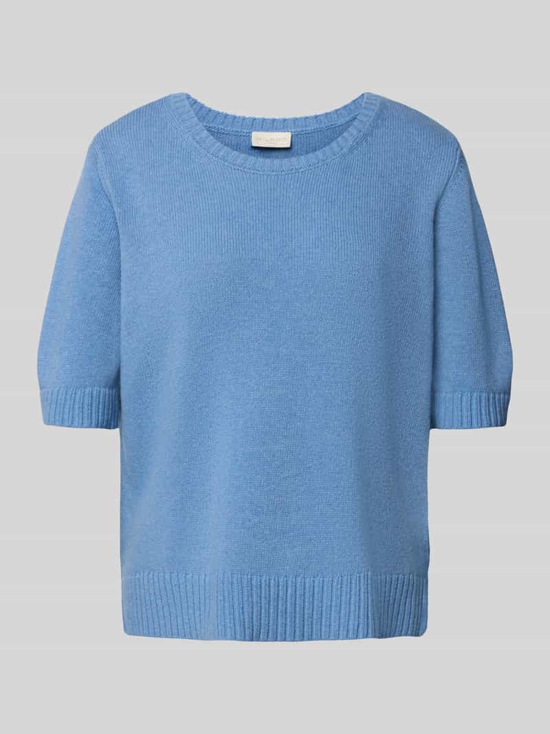 milano italy Relaxed fit gebreide pullover van wolmix met wol