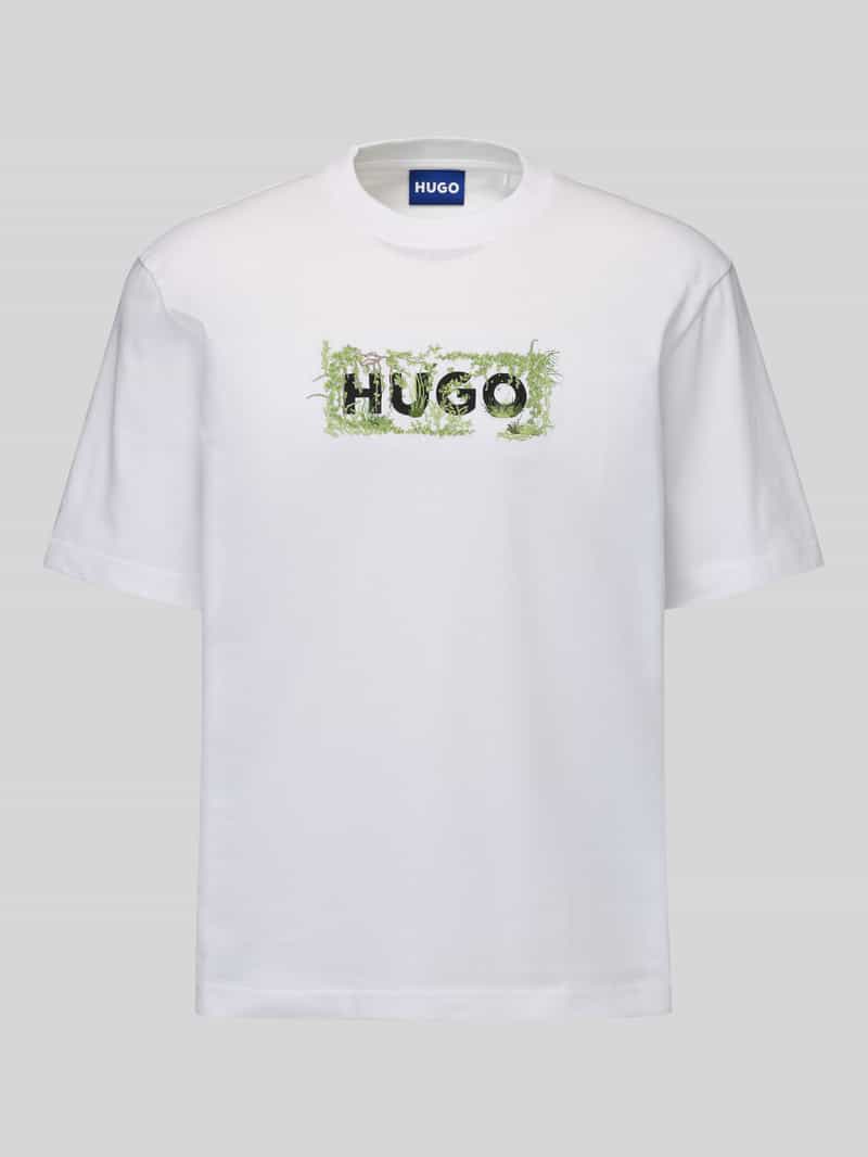 Regular fit t-shirt van puur katoen model 'Niviotee'