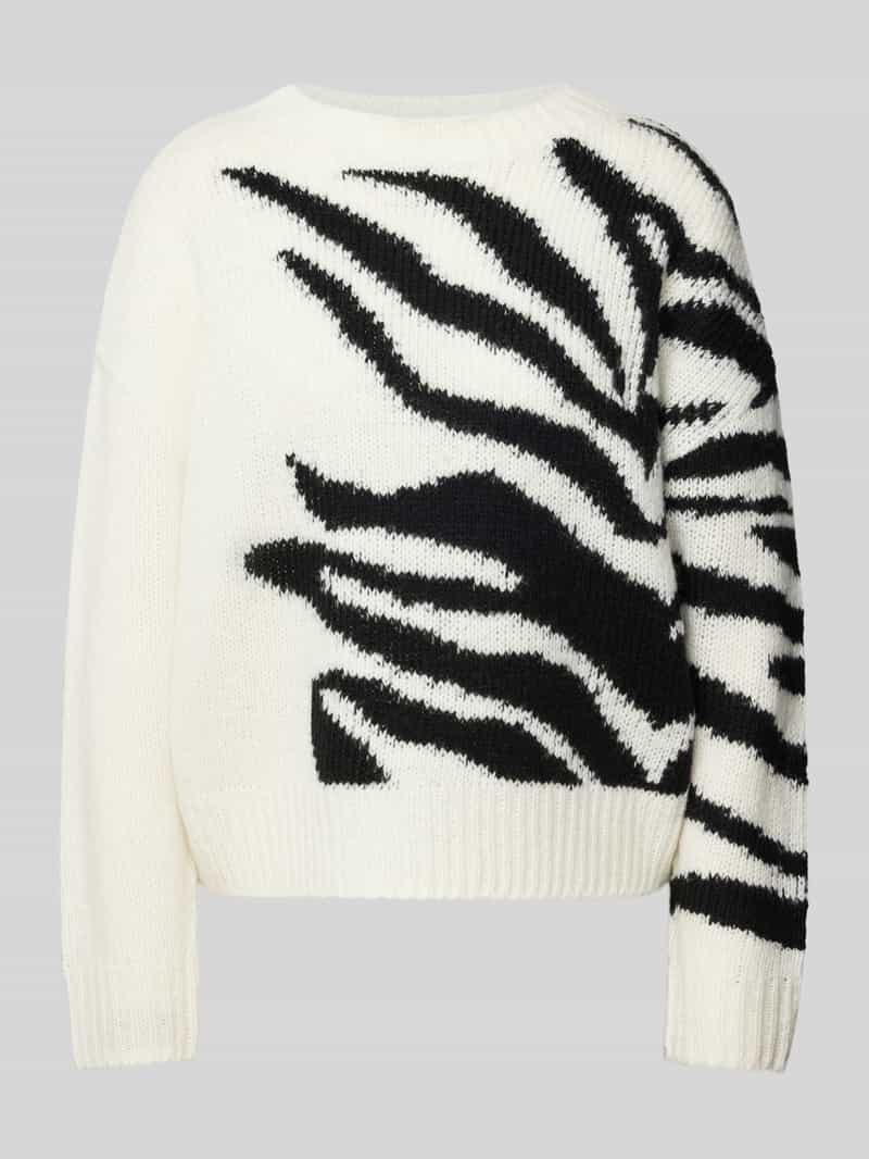 comma Gebreide pullover met ribboorden