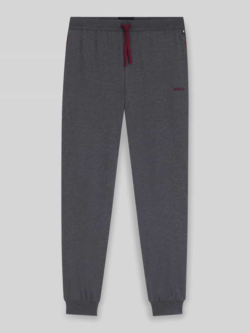 Boss Regular fit sweatpants van katoenmix