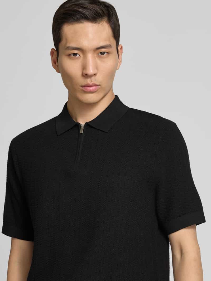 Selected Homme Poloshirt met korte ritssluiting