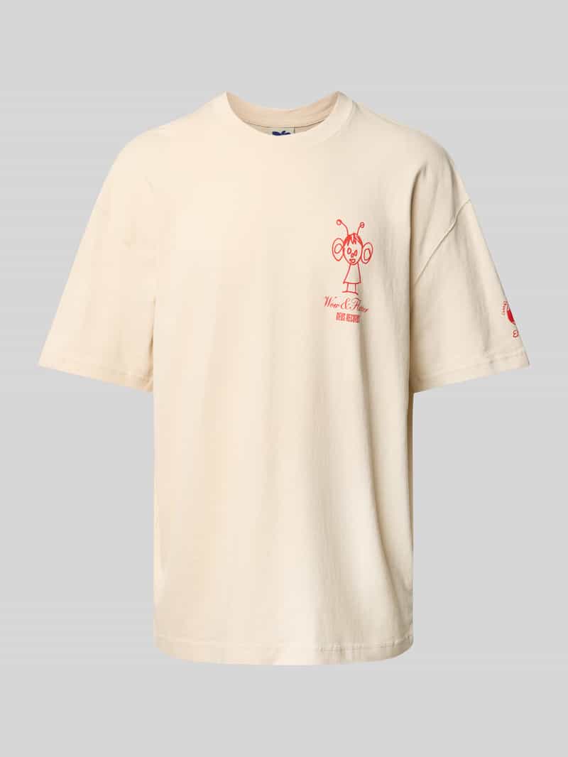 DEUS EX MACHINA T-shirt met labelprint