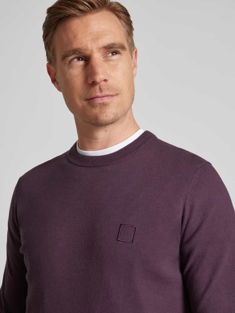 Boss Orange Gebreide pullover met kasjmier model 'Kanovano'