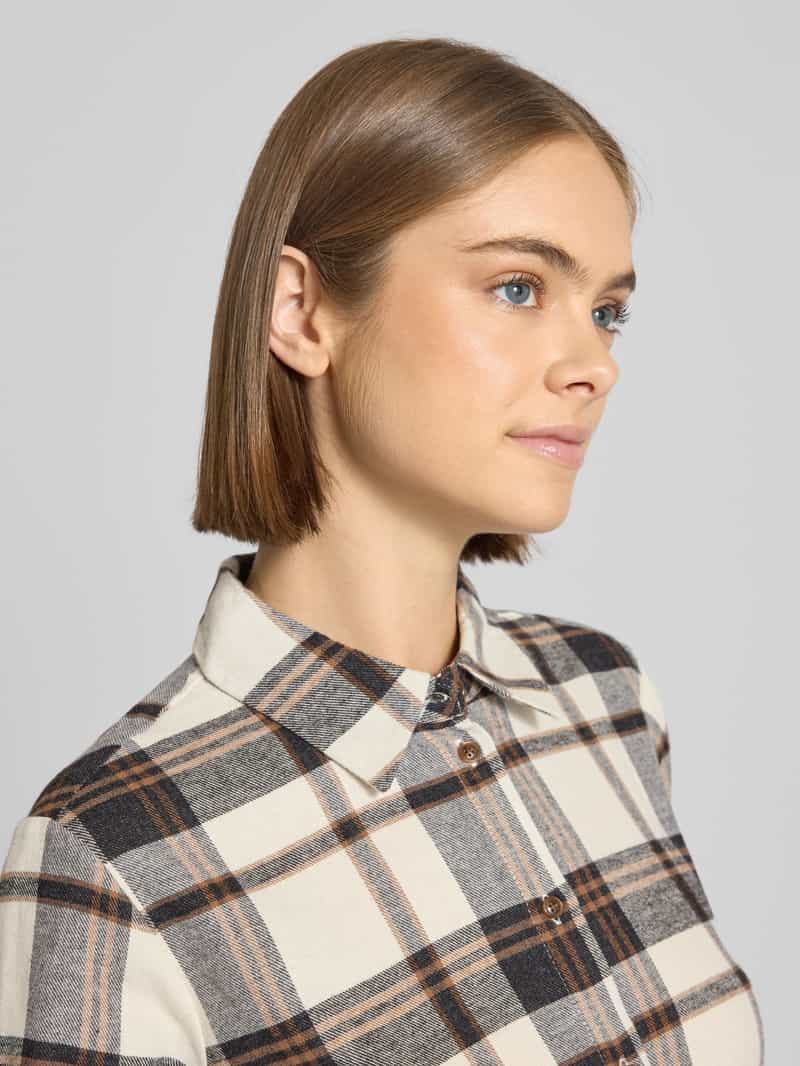 Only Regular fit shirt van katoenen flanel model 'FIE'