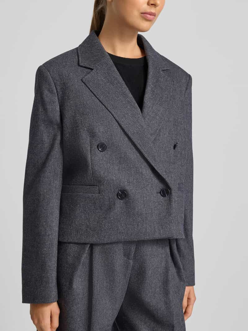 Boss Orange Boxy fit korte blazer met wol model 'JAFLENI'