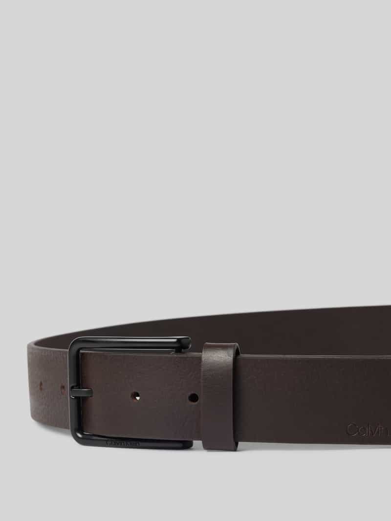 CK Calvin Klein Leren riem van echt buffelleer model 'WARMTH'