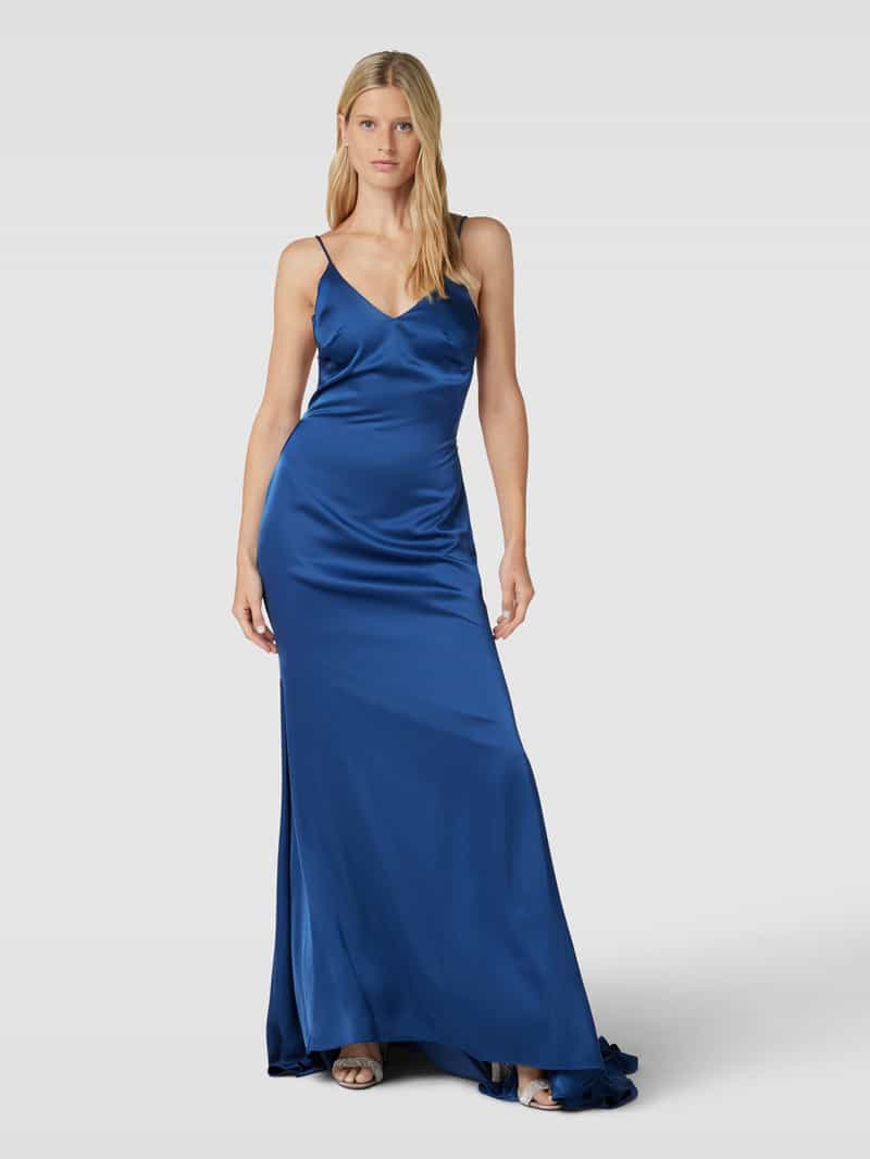 Avondjurk met gekruiste spaghettibandjes Mascara