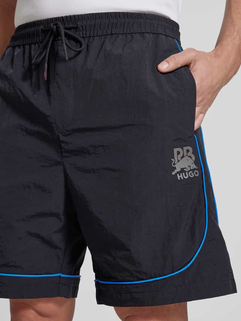 HUGO Sweatshorts met elastische band model 'Garat'