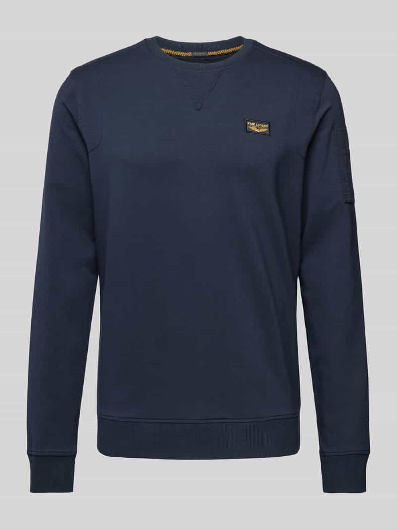 Sweatshirt met labeldetail