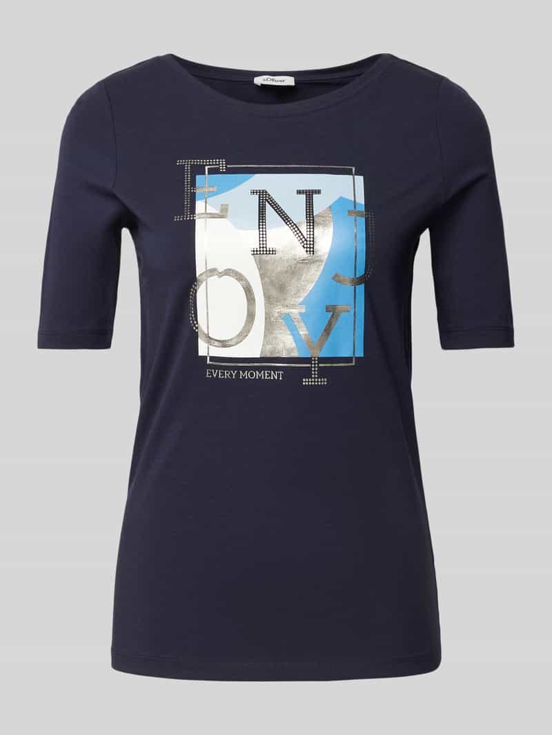 s.Oliver RED LABEL Regular fit T-shirt met statementprint