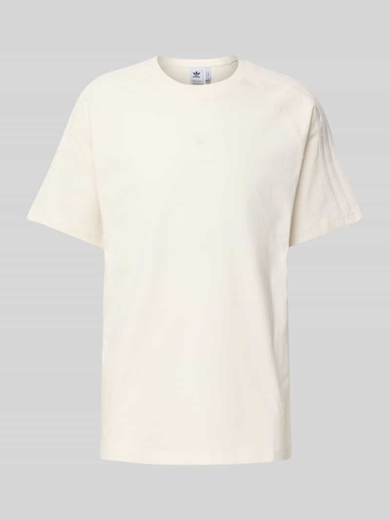 adidas Originals T-shirt met geribde ronde hals