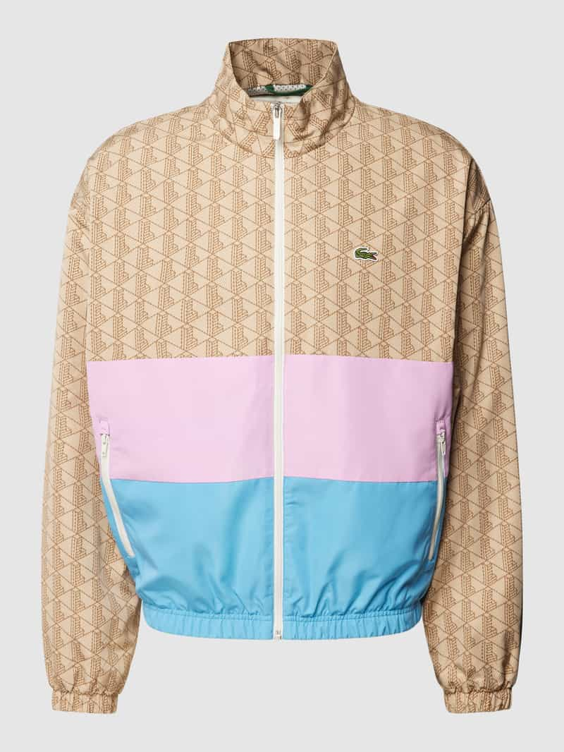 Lacoste Windbreaker met logopatch model 'MONOGRAM'