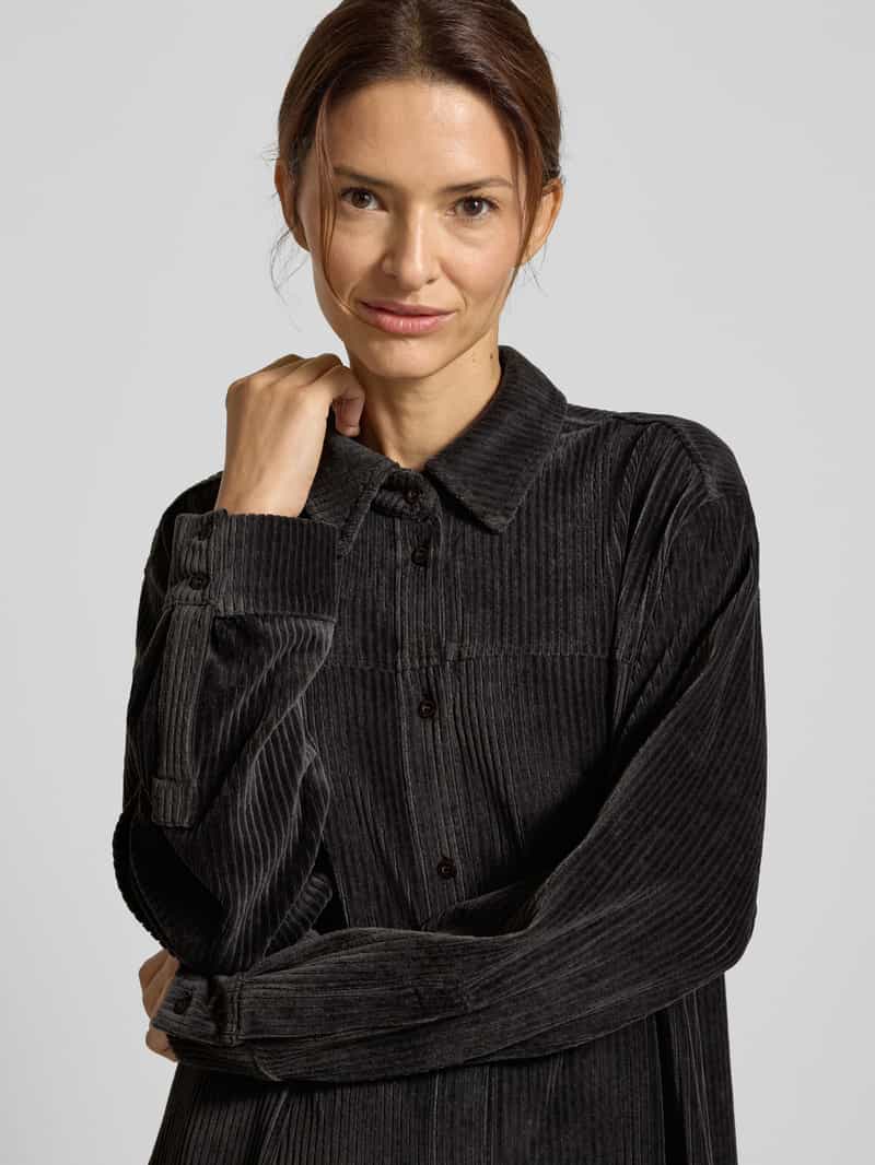 JAKE*S STUDIO WOMAN Relaxed fit jurk van katoenmix in de look van een overhemdblouse