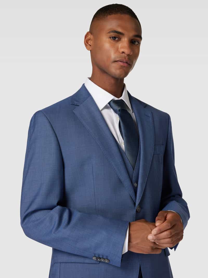 Boss 2-knoops colbert van een mix van scheerwol en elastaan model 'Jeckson'