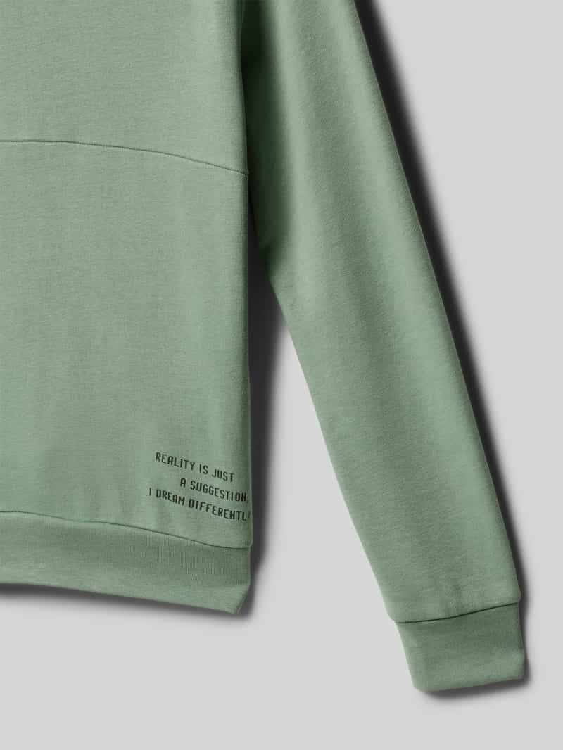 s.Oliver RED LABEL Regular fit sweatshirt met capuchon van katoenmix met printdetails
