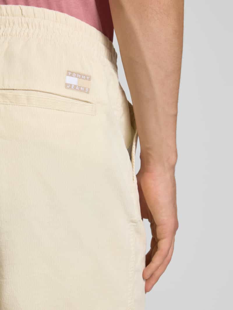 Tommy Jeans Tapered bermuda van katoenen corduroy