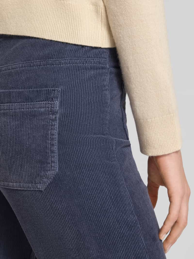 Christian Berg Woman Wide leg corduory broek met achterzakken