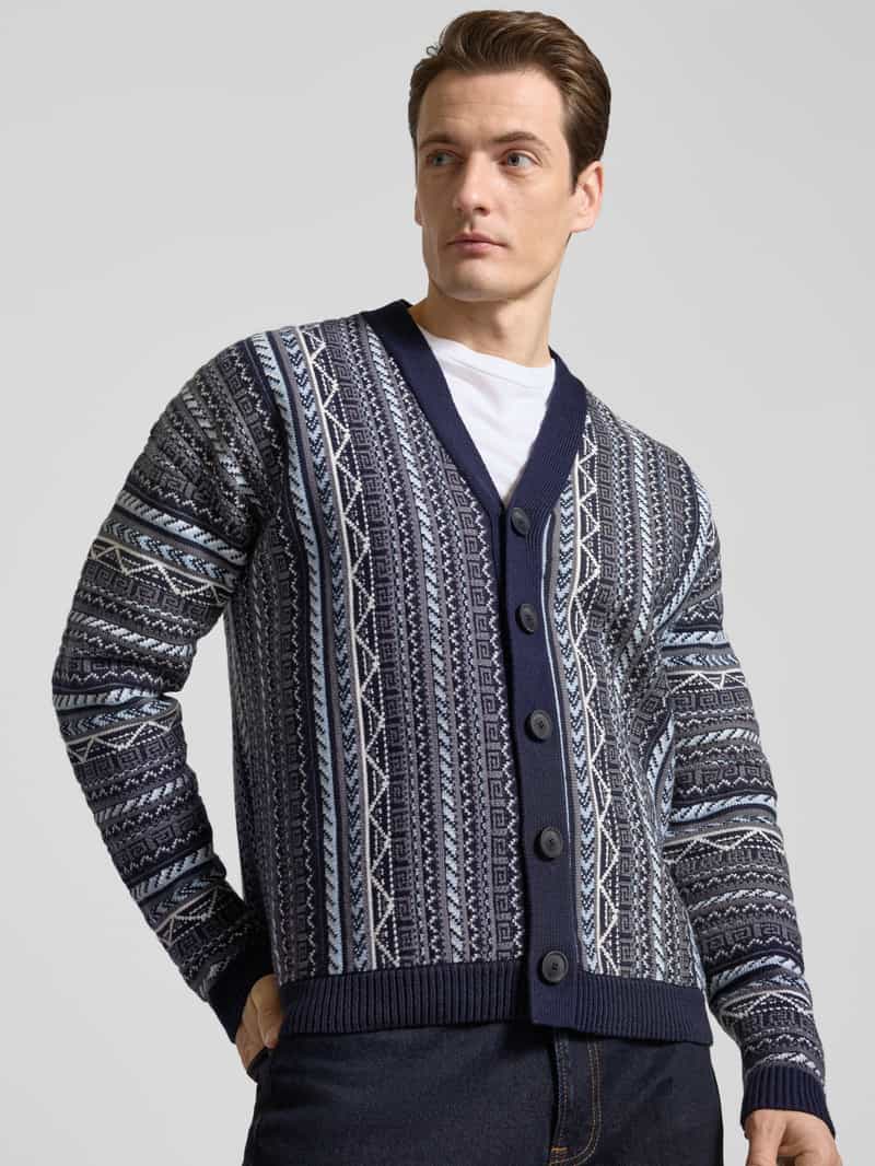drykorn Gebreid jack met knoopsluiting model 'Nadir'