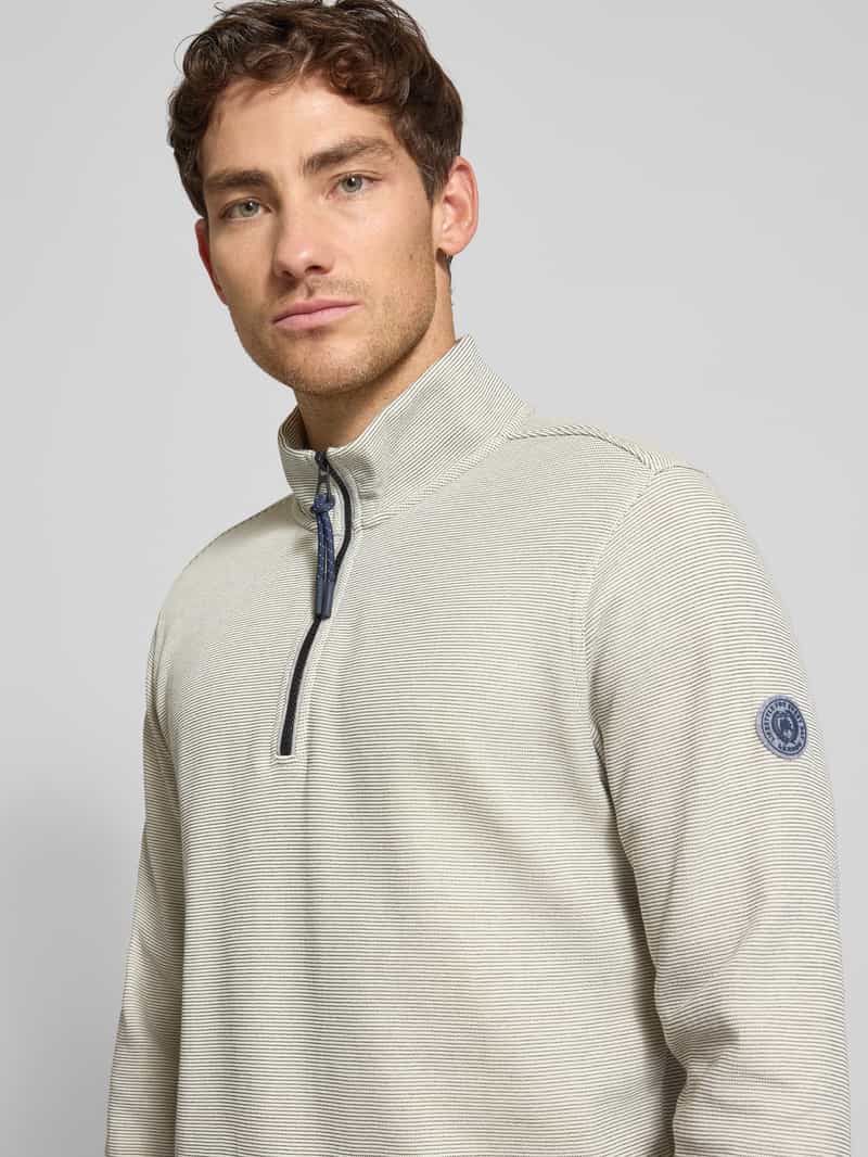 Lerros Sweatshirt met labelpatch model 'SELANIK'