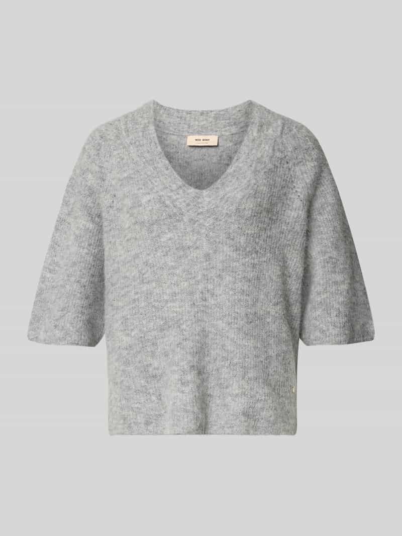MOS MOSH Gebreide pullover met wijde mouwen model 'TACI'