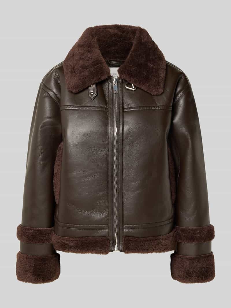 GUIDO MARIA KRETSCHMER WOMAN Bikerjack in leerlook model 'Enie'