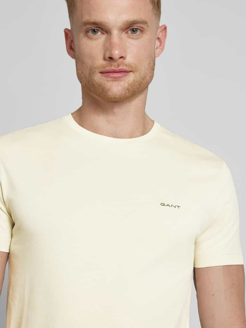 Gant T-shirt met labelstitching