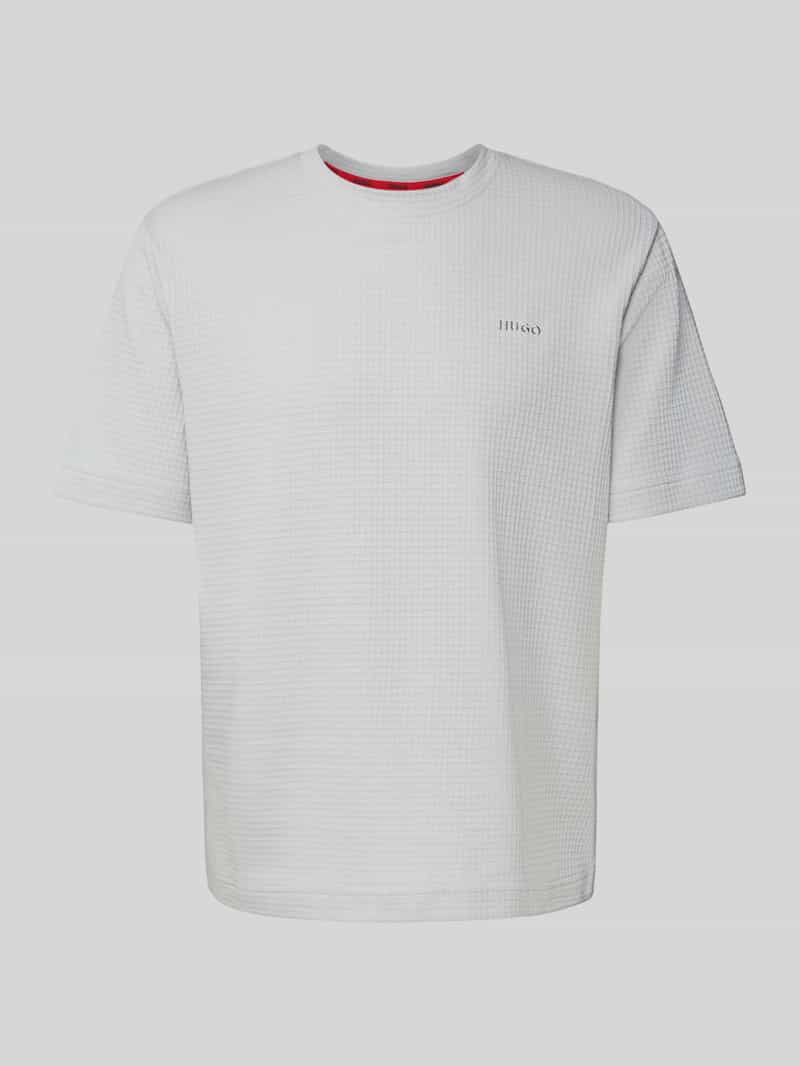 HUGO T-shirt met labelstitching model 'Austin'