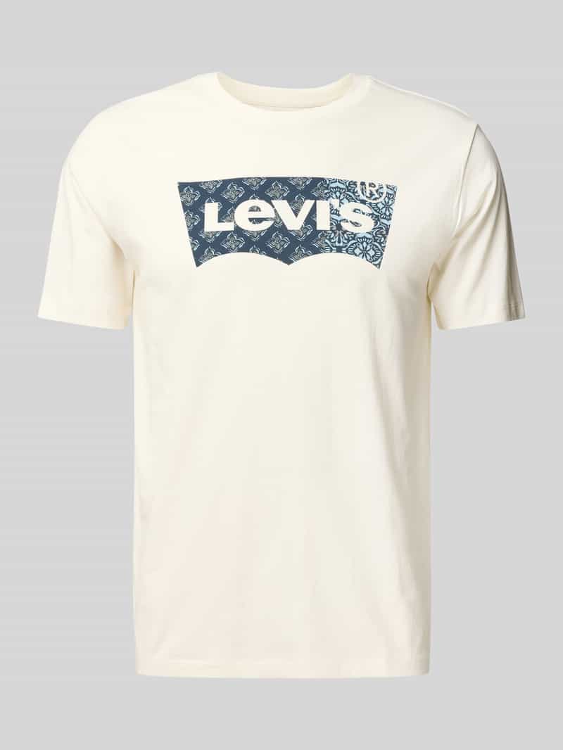 Levi's T-shirt met labelprint
