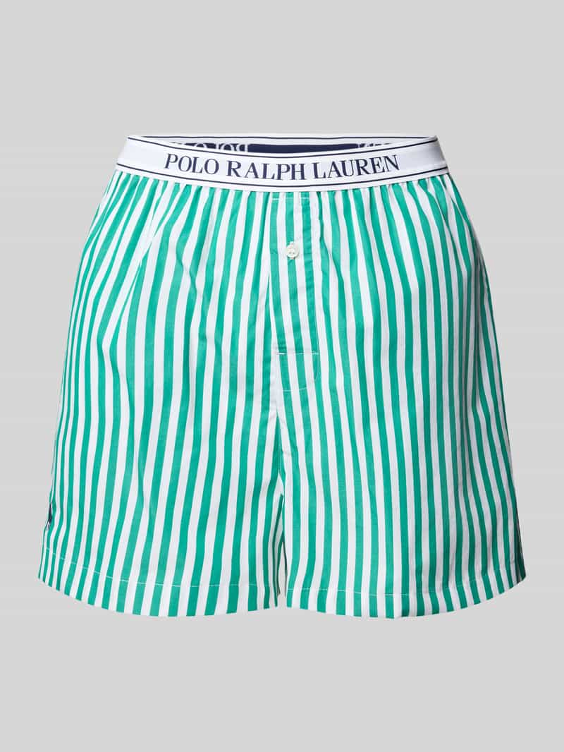 Polo Ralph Lauren Regular fit korte pyjamabroek met elastische band met label