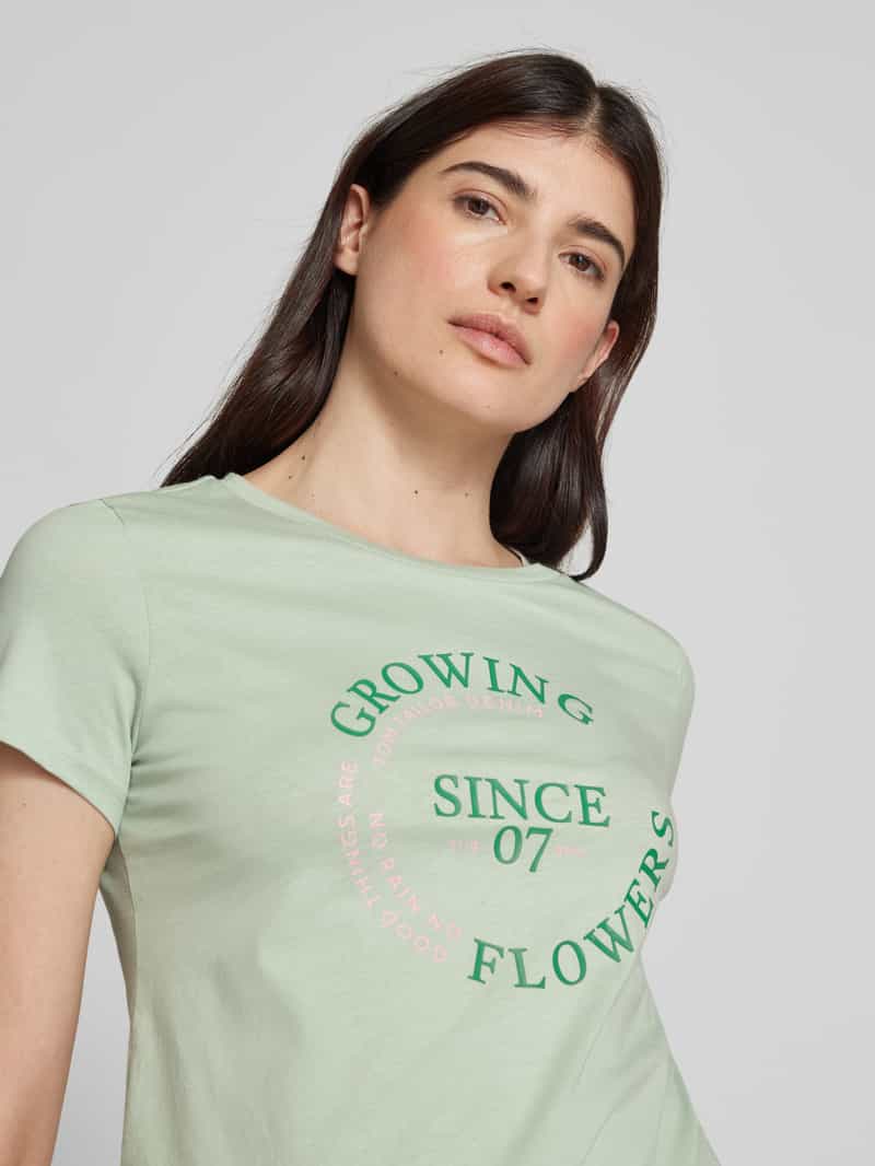 Tom Tailor Denim Regular fit T-shirt van puur katoen