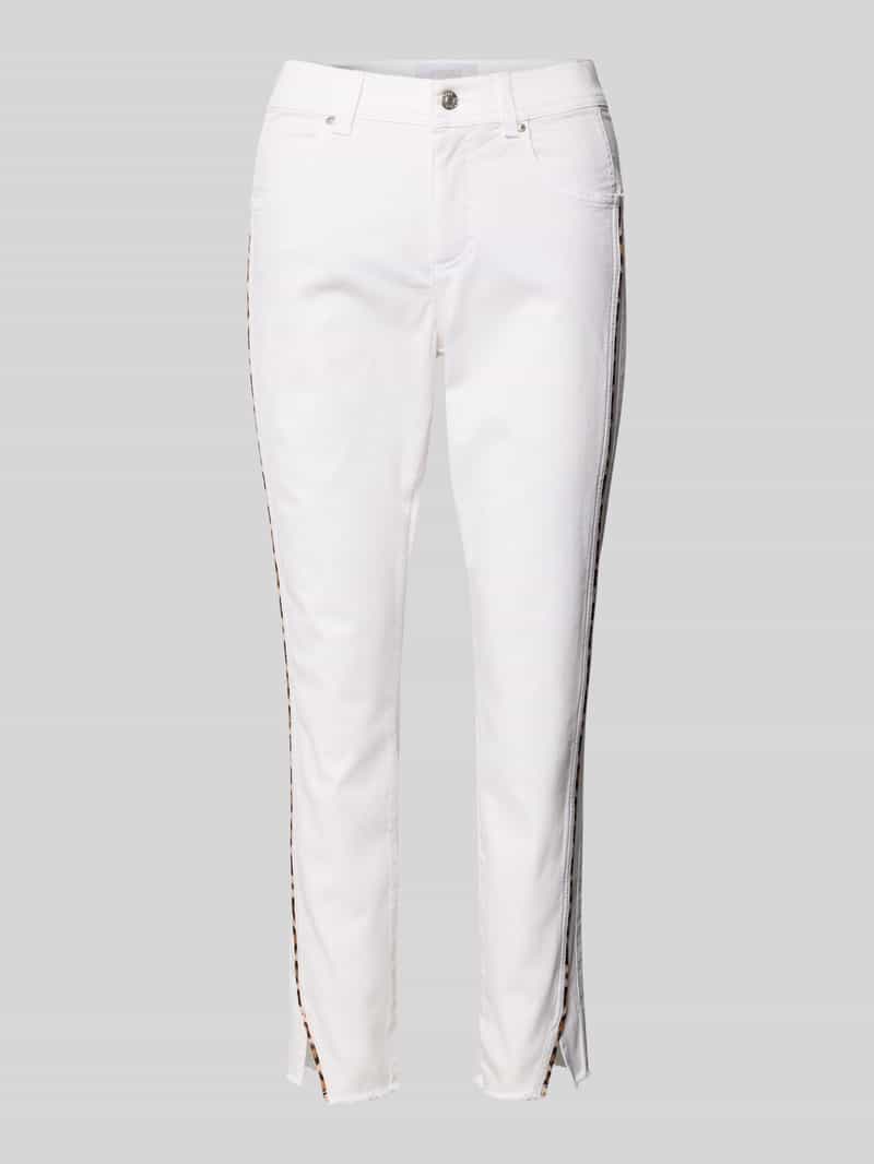 Angels Slim fit broek met contrastpaspels model 'Ornella'