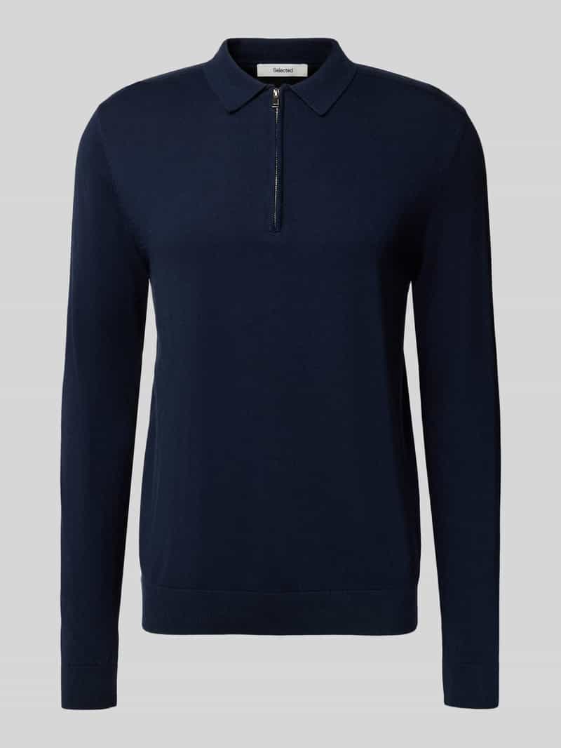 Selected Homme Regular fit gebreide pullover van puur katoen model 'BERG'