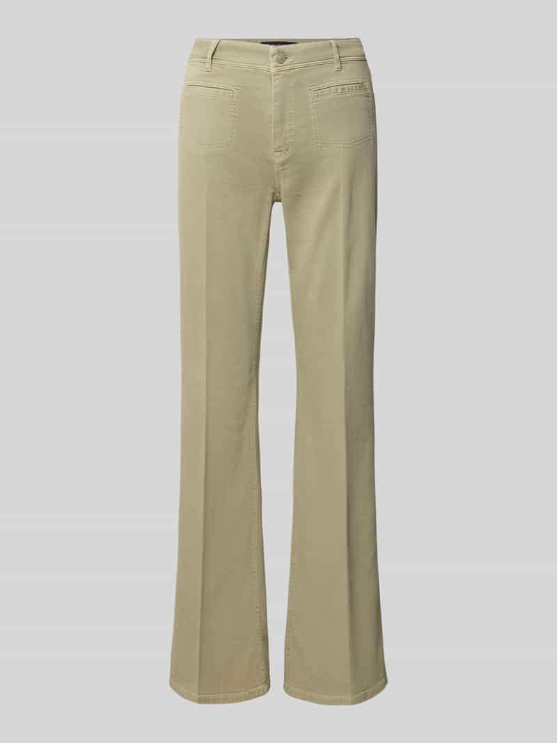 RAFFAELLO ROSSI Flared jeans met persplooien model 'NELLA'