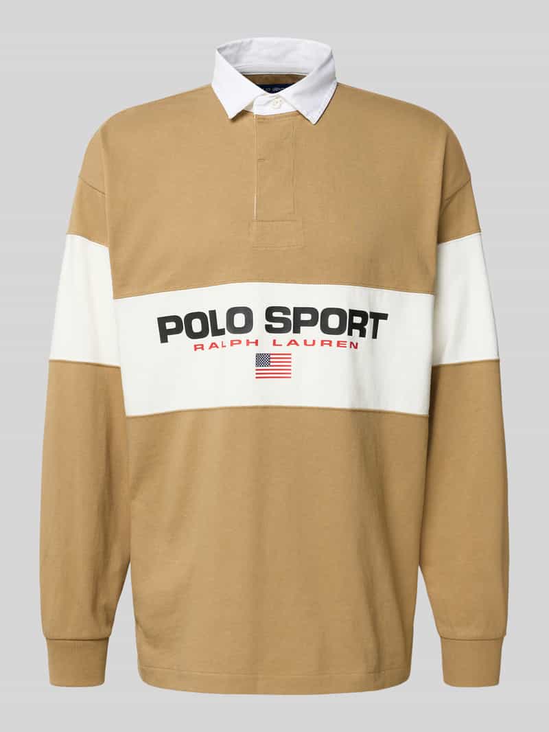Polo Ralph Lauren Sweatshirt met polokraag en labelprint