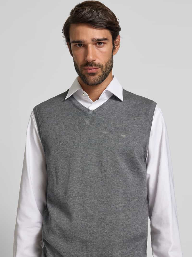 FYNCH-HATTON Spencer met logodetail model 'Slipover Superfine'