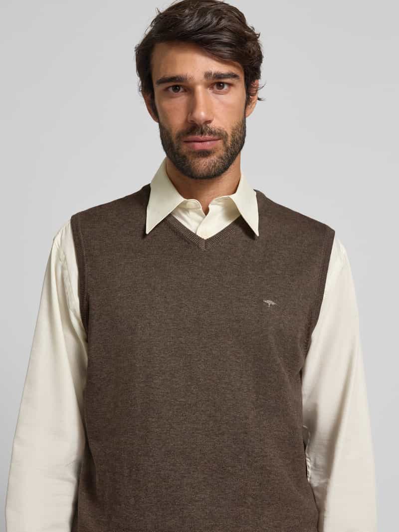 FYNCH-HATTON Spencer met logodetail model 'Slipover Superfine'