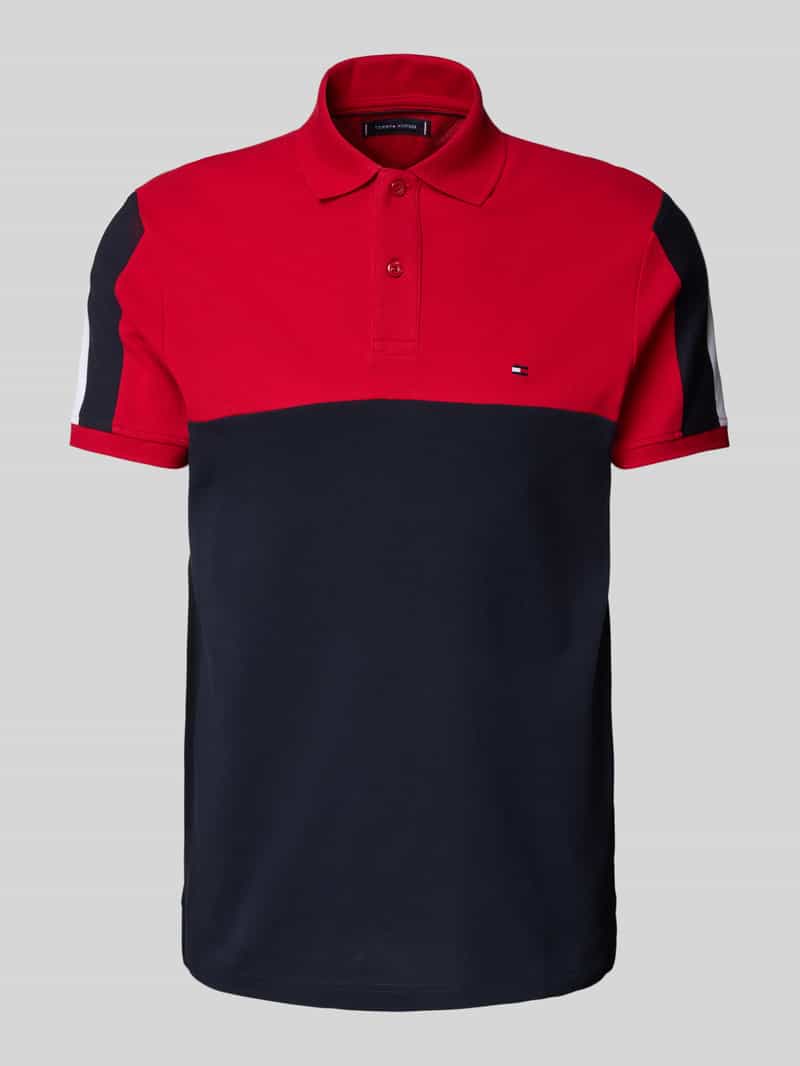 Tommy Hilfiger Regular fit poloshirt van katoenmix