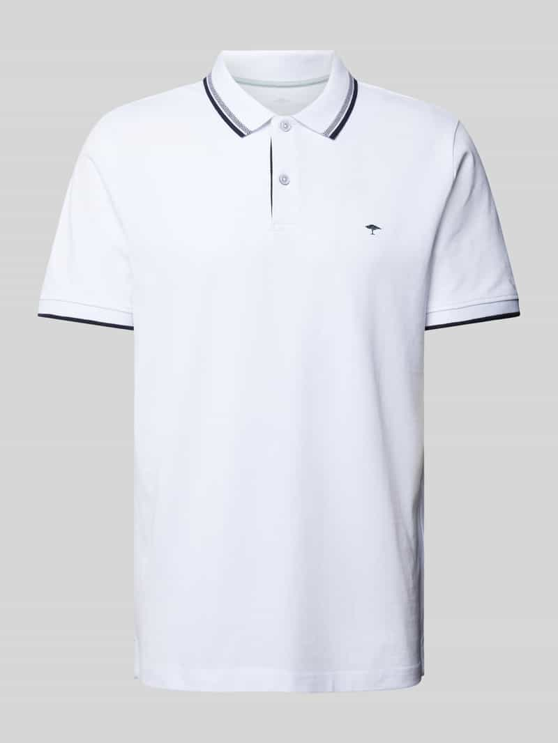 FYNCH-HATTON Regular fit poloshirt met contraststrepen