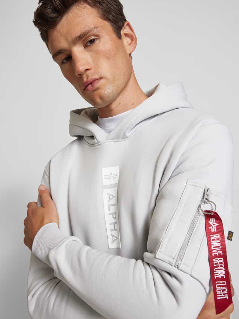 alpha industries Hoodie met rits- en kangoeroezak