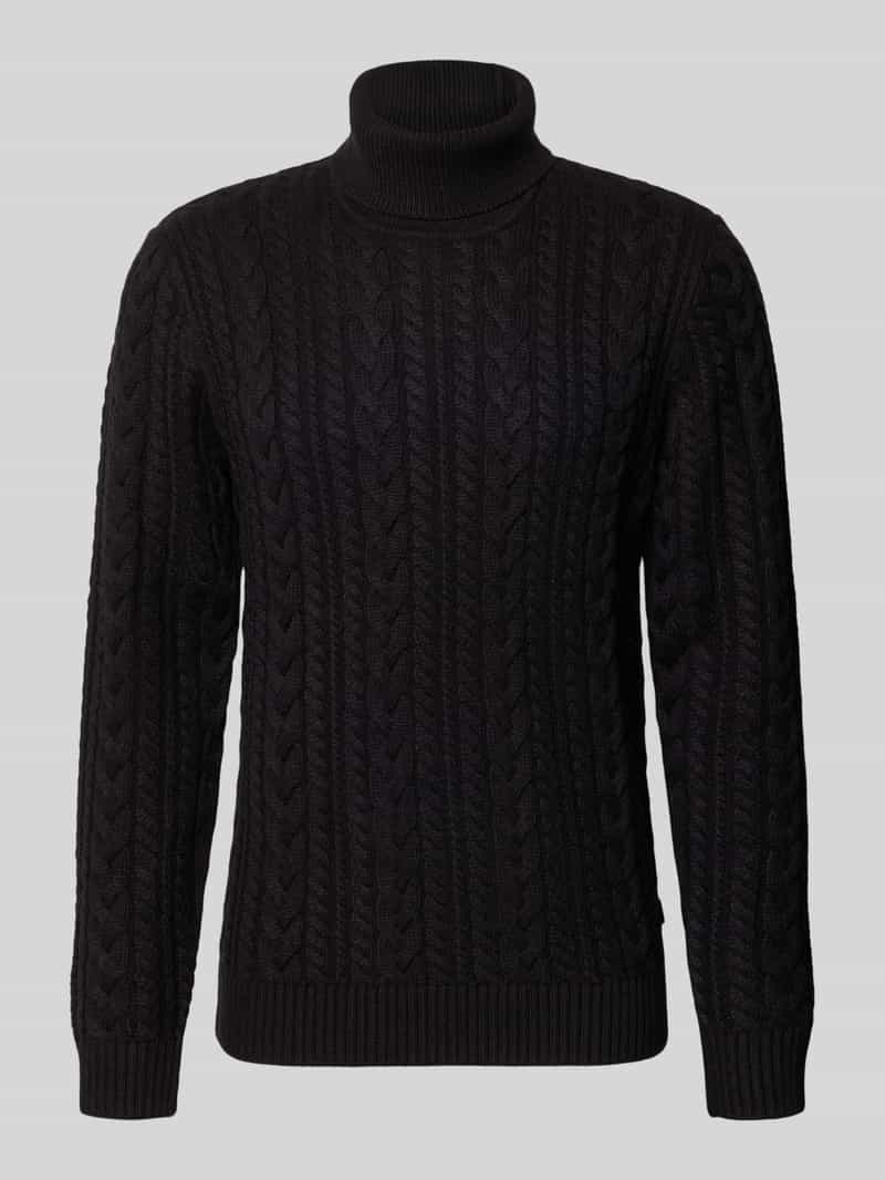 JACK & JONES Premium Slim Fit gebreide pullover met katoen-aandeel model 'Callum'