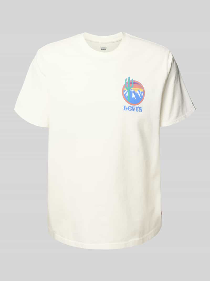 Levi's T-shirt met motief- en labelprint